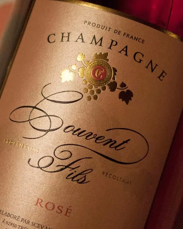 Champagne rosé Couvent et fils