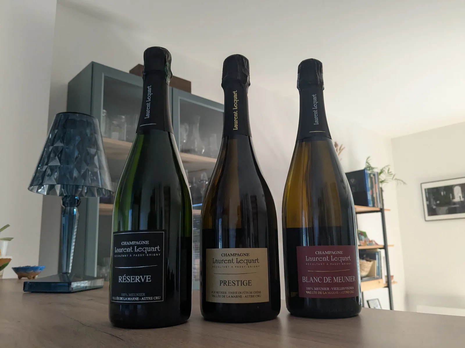 Les cuvées Réserve, Prestige et Blanc de Meunier du Champagne Laurent Lequart