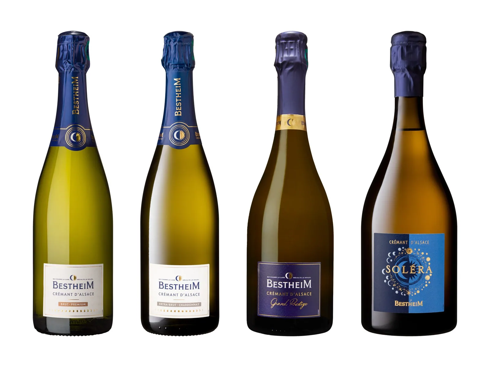 Les crémants d’Alsace Bestheim Brut Premium, Extra Brut Chardonnay, Grand Prestige et Soléra