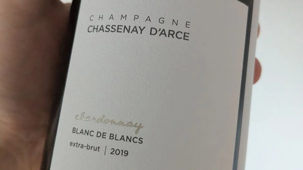 Étiquette du Champagne Chassenay d'Arce Chardonnay 2019, blanc de blancs extra-brut
