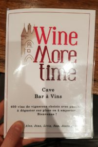 carte Wine More Time