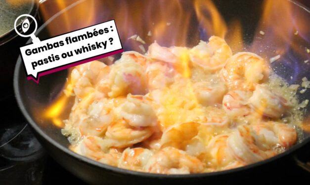 Faut-il utiliser du pastis ou du whisky pour des gambas flambées ?