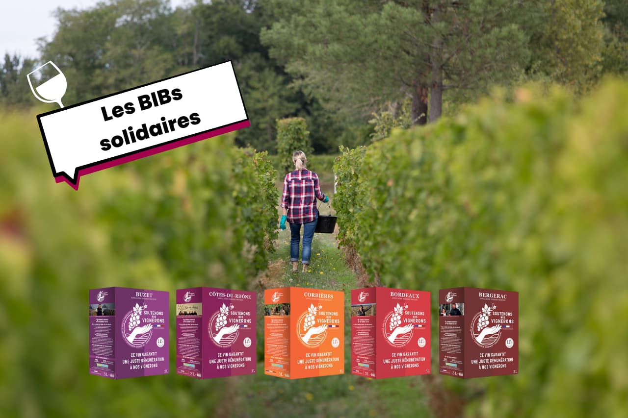 Les BIBs solidaires Soutenons Nos Vignerons